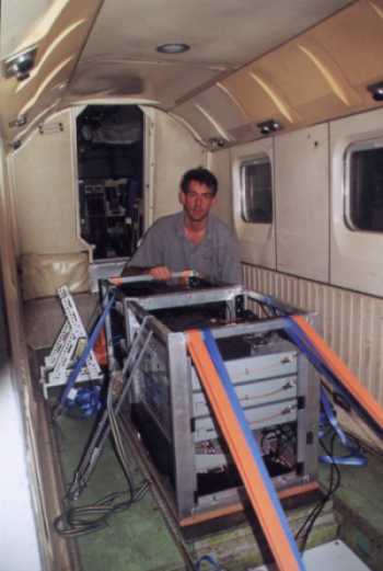 Paul and repeater Station in aircraft