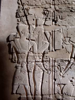 Smukke vægge i Karnak tempel