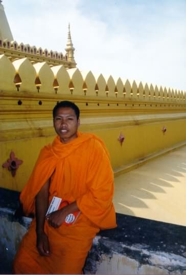 Monk at Great Stupa