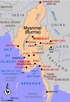 Click here for full size Map of Burma